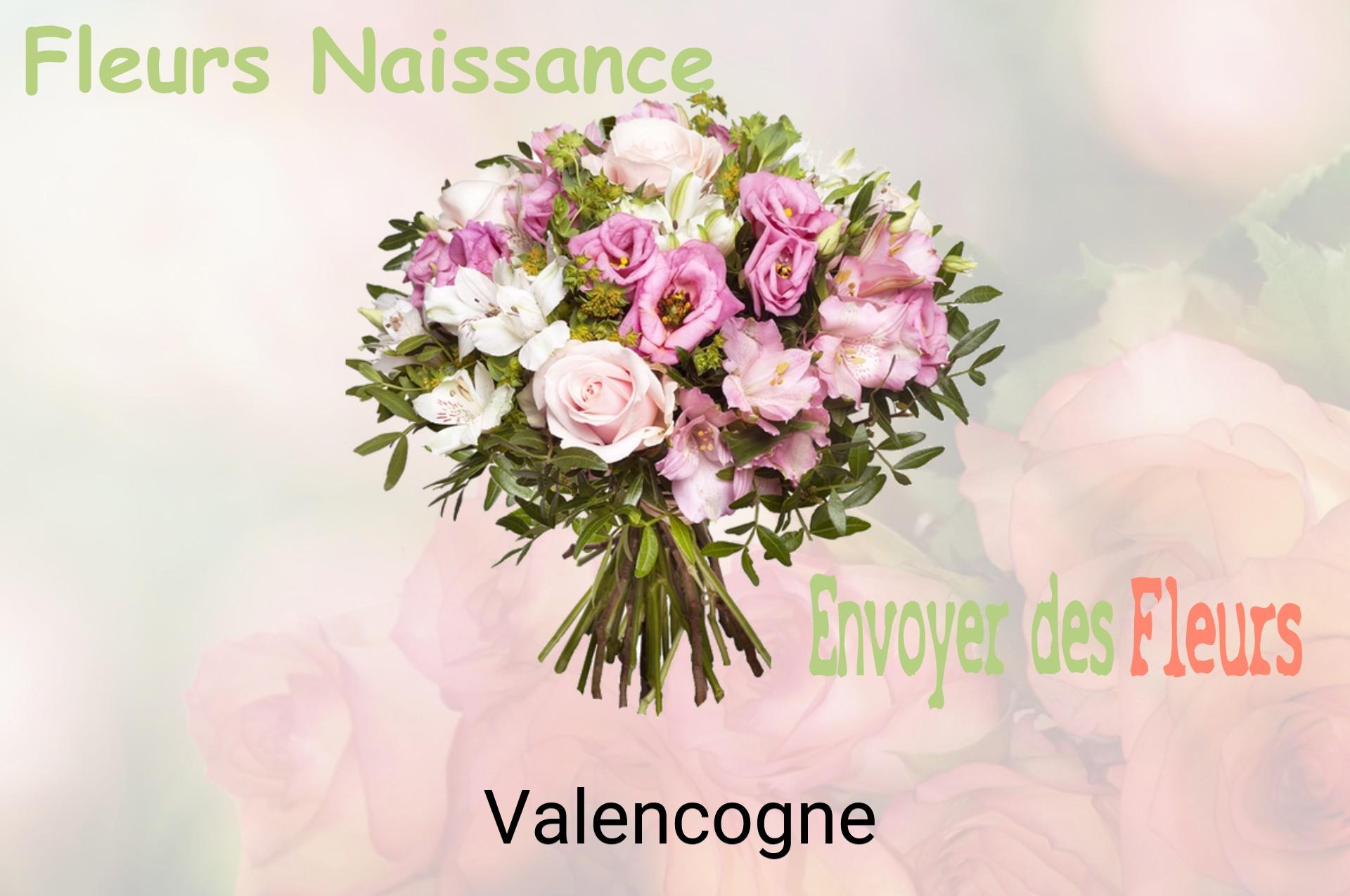 Bouquet de fleurs de naissance livré à Valencogne
